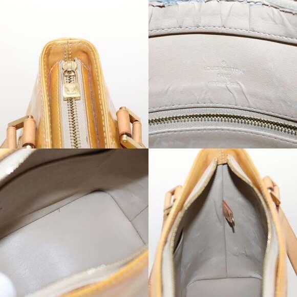 LOUIS VUITTON Monogram Vernis Houston Hand Bag Beige M91004 main image 10